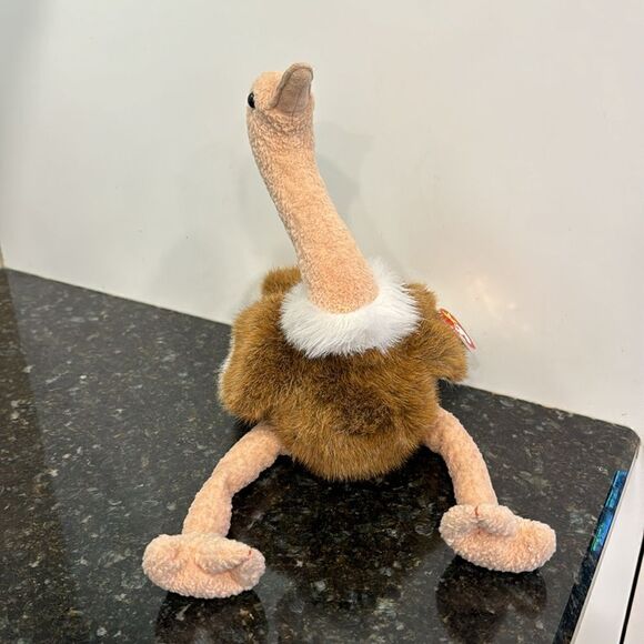 TY Beanie Buddies Collection 1998 STRETCH The Ostrich 16" - With Tag - Picture 6 of 10